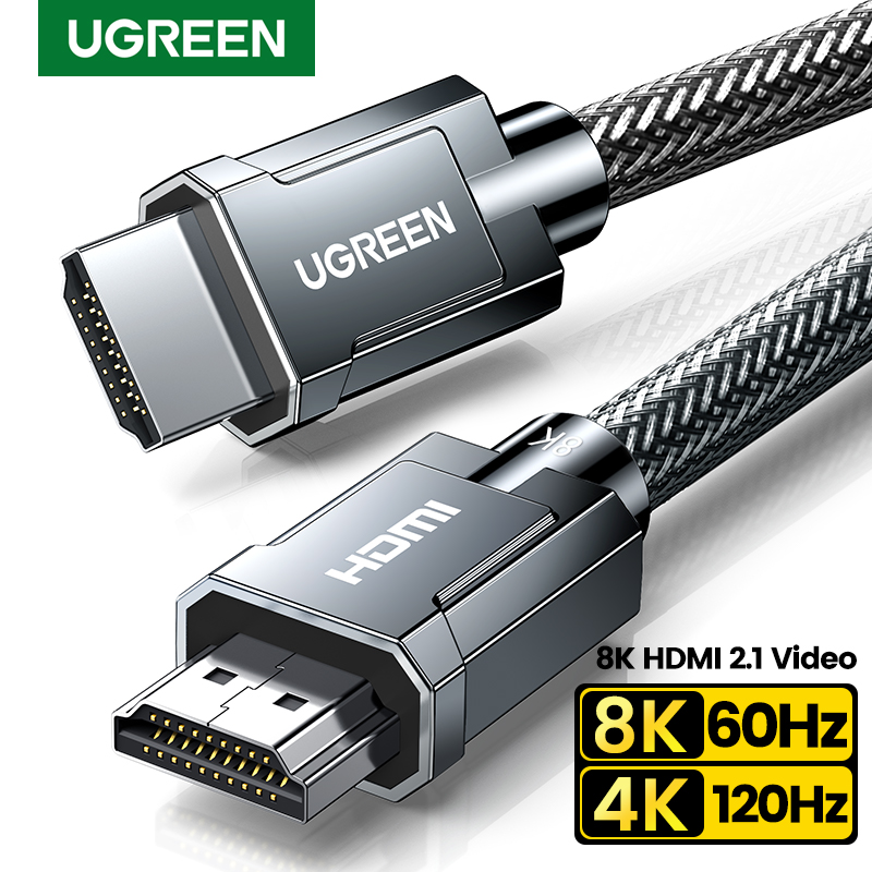 Кабель Ugreen 8K HDMI2.1 для Xbox X, PS5, Xiaomi Mi Box 8K/60Hz, 4K/120Hz, HDMI-кабель, сплиттер, переключатель, кабель 48 Гбит/с HDR10 + кабель HDMI