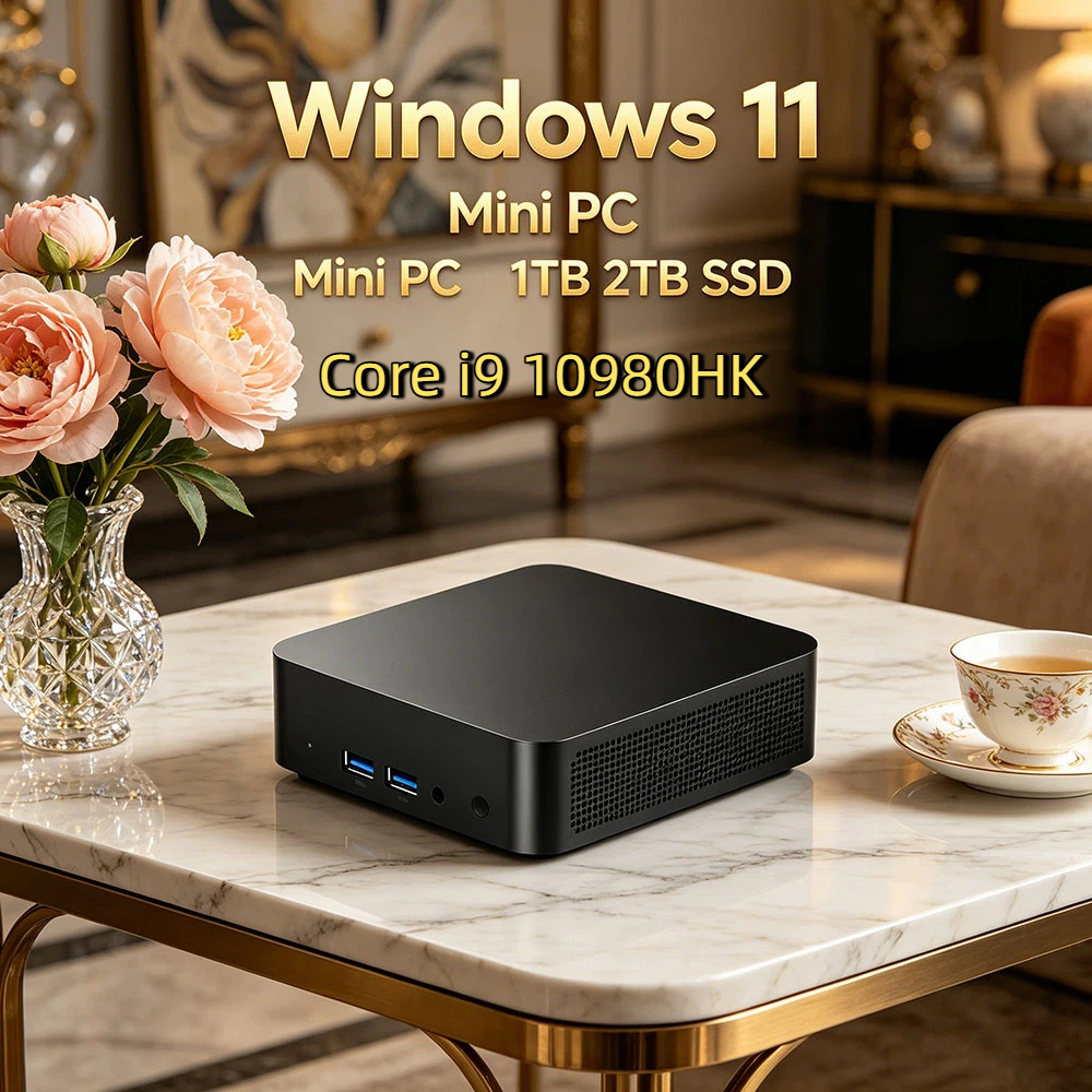 Regal Windows 11 Pro Mini PC Core i9 10980HK 32GB RAM 1TB 2TB SSD 4K HD WiFi 6 BT5.2 Gaming Study Desktop 3 Years Warranty