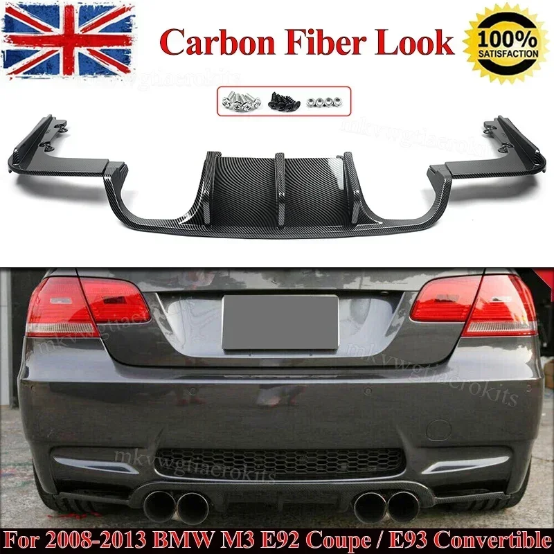 Magickit estilo do carro de fibra de carbono amortecedor traseiro spoiler difusor para bmw e92 coupe e93 conversível m3 2008 - 2013