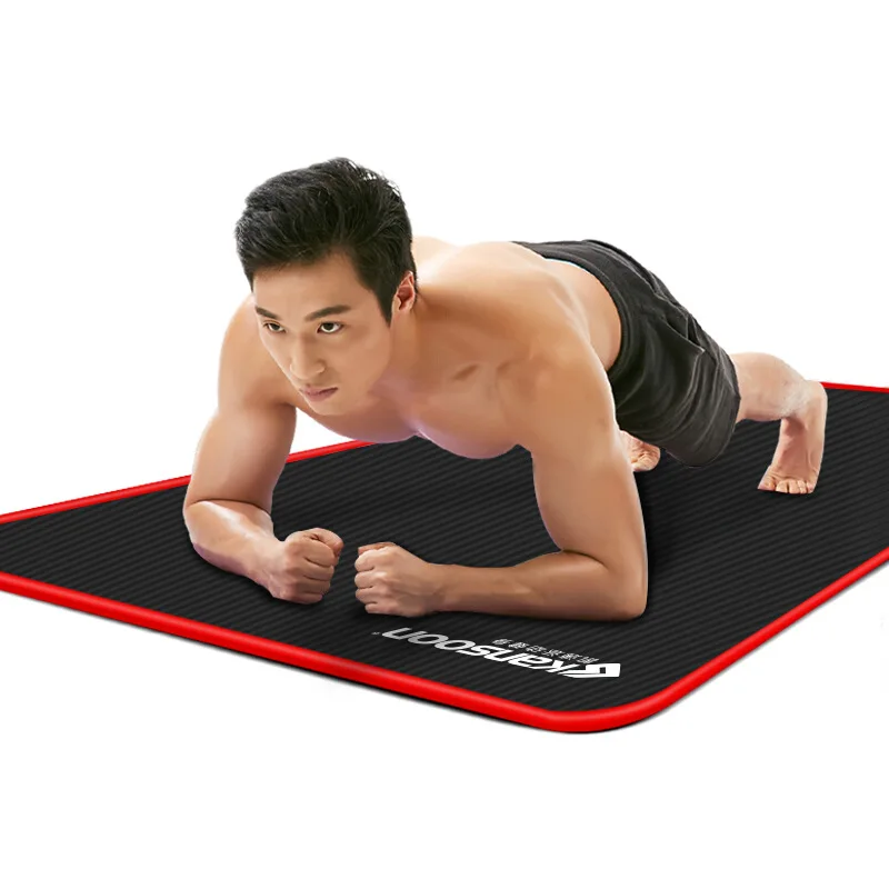 10mm esteira de yoga extra grosso 1830*610mm nrb antiderrapante travesseiro esteira para homens mulheres fitness insípido ginásio almofadas de exercício pilates yoga esteira
