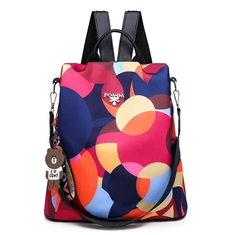 Fashion Backpack Women Oxford Cloth Shoulder Bag 2024 School Bags For Teenage Girls Light Ladies Travel Bagpack Mochila Feminina