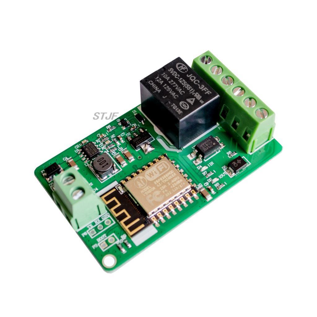 ESP8266 moduł przekaźnika 10A 220V przekaźnik sieciowy moduł WIFI wejście DC 7V ~ 30V 4 warstwy płyta wejście TVS automatyczna ochrona