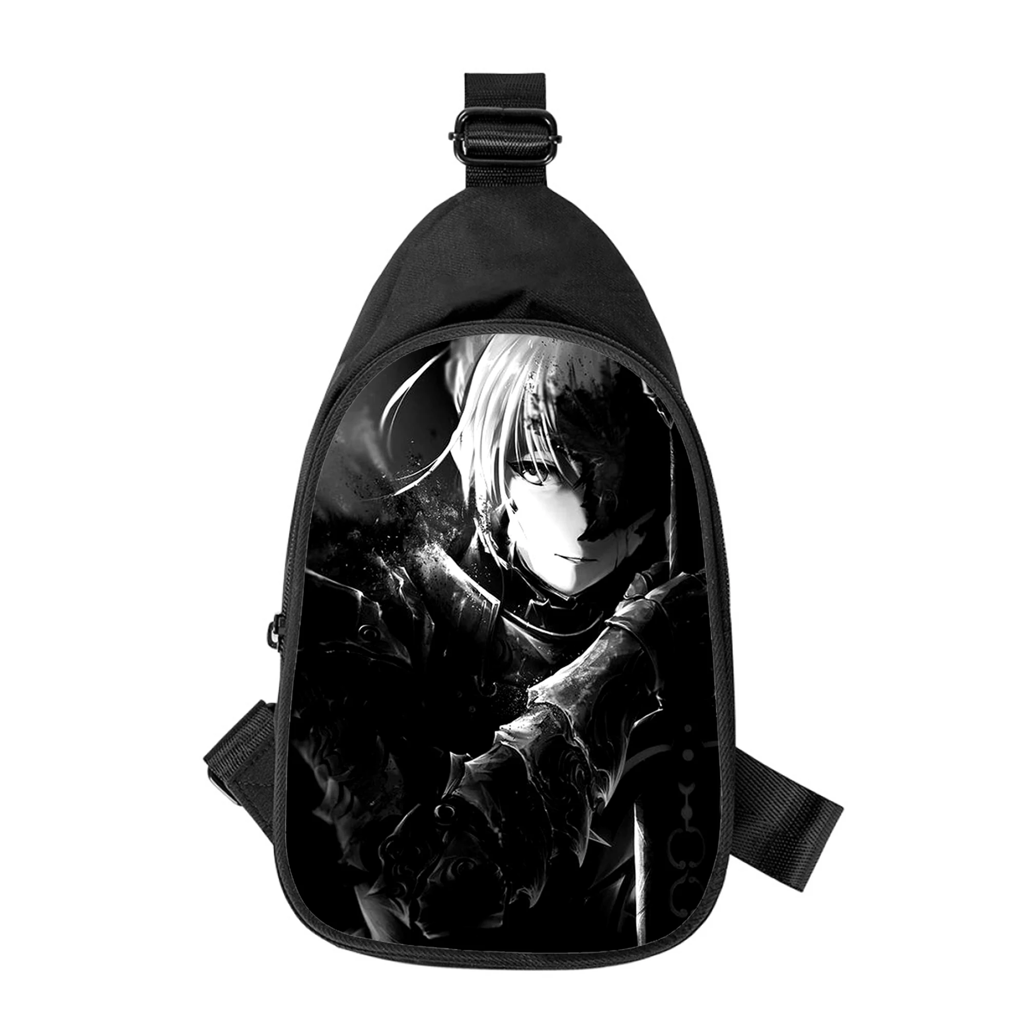 Bolso de pecho con estampado 3D de Fate saber para hombre y mujer, bolsa cruzada en diagonal, bolso de hombro, paquete de cintura escolar para marido, nuevo