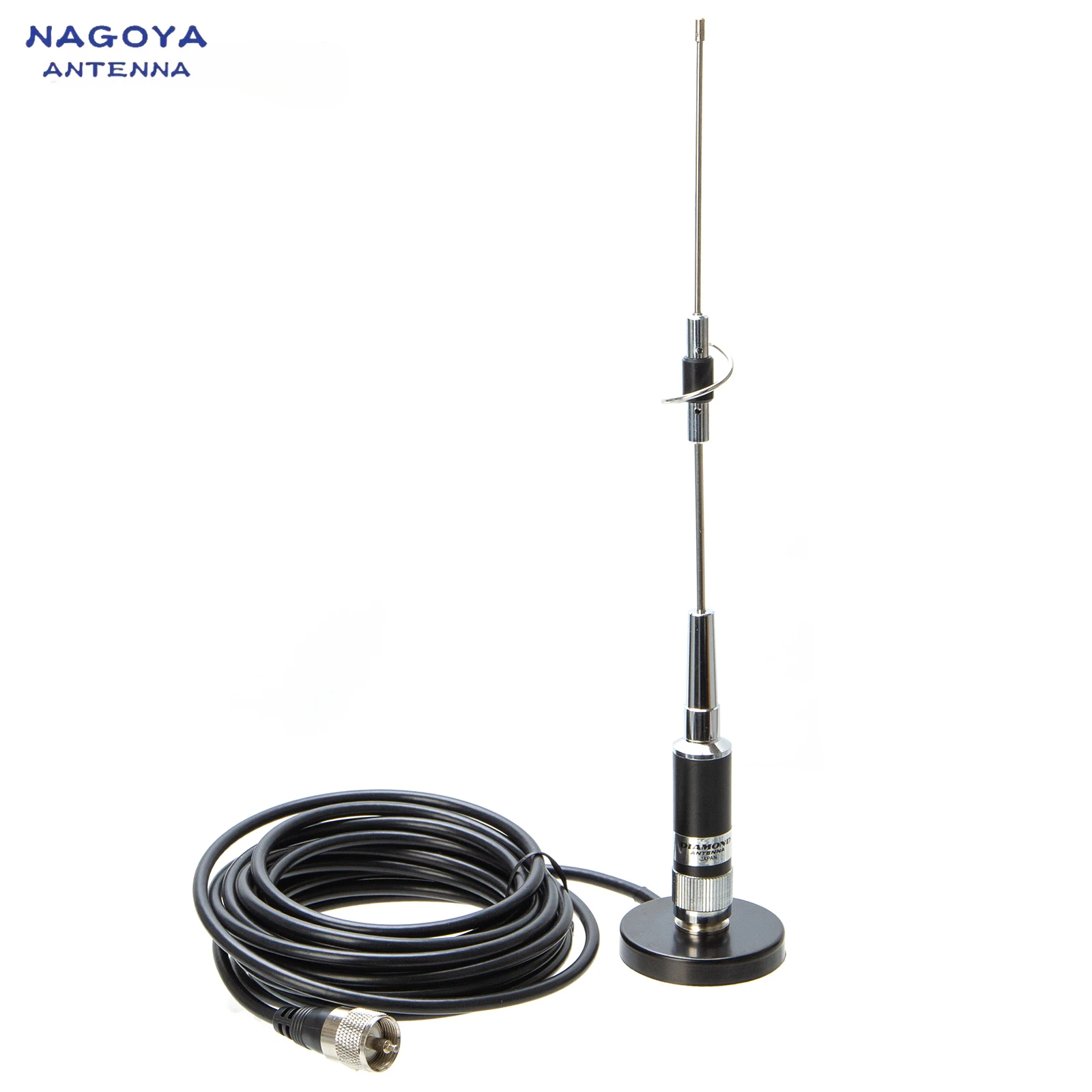 CR-77 144/430Mhz antena de banda ancha con MB60 PL259 5M UHF macho antena móvil para coche Cable coaxial MINI Base magnética para jamón