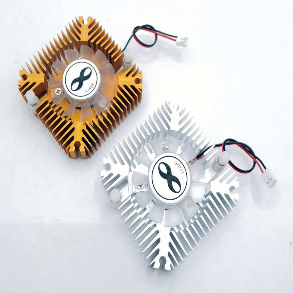 1 Stücke 5 Stücke 10 Stücke 5 Watt 10 Watt Hochleistungs-LED-Kühlkörper mit Lüfter Aluminiumkühlung für 5 Watt/10 Watt Led 12 V
