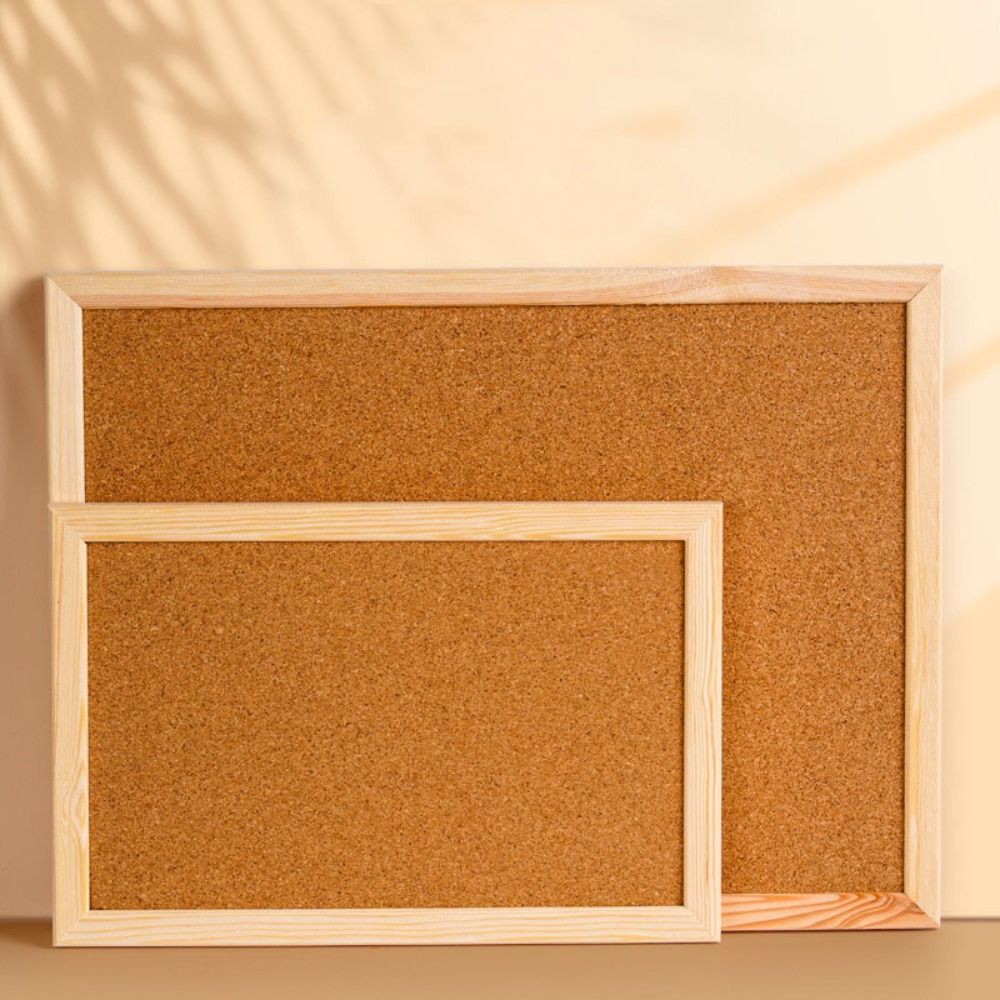 Práctica tablero de anuncios de corcho de doble cara, tablero de exhibición de fotos DIY grueso, tableros de mensajes para colgar en la pared, oficina