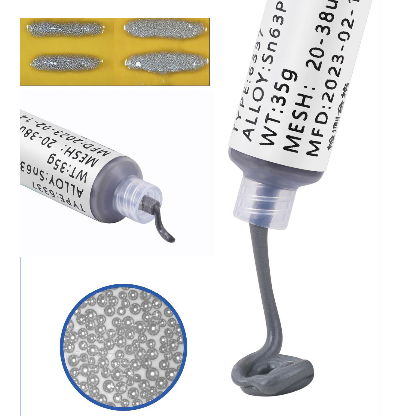 138/183 ℃   Паяльная паста, шприц-флюс для пайки SMD BGA IC, печатная плата, игольная трубка, оловянная паяльная паста, сварочная паста, сварочные компоненты