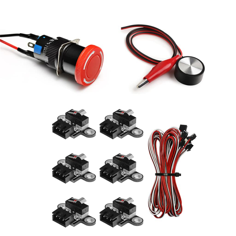 Kit de acessórios essenciais para a máquina cnc 3018 provar parada de emergência z-eixo ferramenta configuração ponta de prova de toque micro-switches