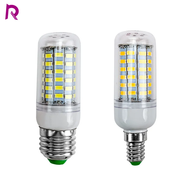 E27 E14 Светодиодная лампа 220 В Светодиодная лампа SMD5730 Bombilla LED Light 24 36 48 56 69 72 светодиода Лампада Кукурузные лампы Люстра для освещения дома
