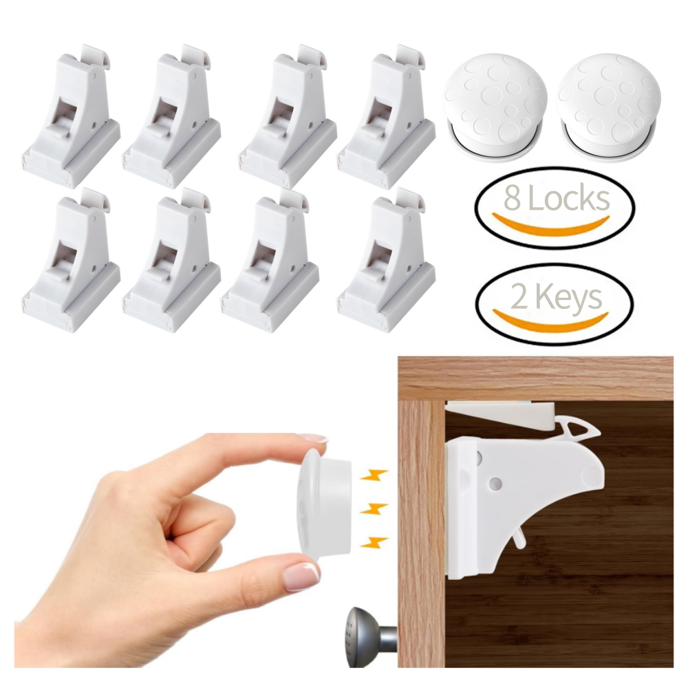 Fechadura magnética de segurança para bebês, gaveta autoadesiva, porta de armário, indução invisível, limitador magnético, proteção para bebês, fechadura de armário