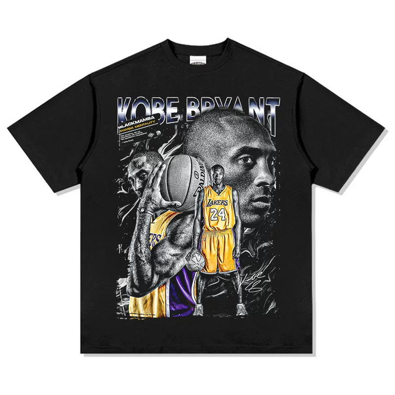 Harajuku Kobe Basketball Legend Grafisch T-shirt Unisex Lichtgewicht Sneldrogend Oversized Basketbaltraining Streetwear T-shirt