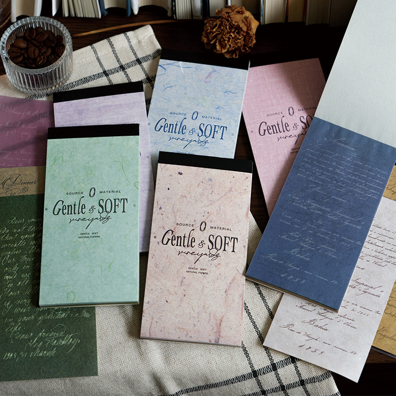 30 Uds. De papel decorativo monólogo suave Vintage, notas grabables, álbum diario Diy, material de álbum de recortes, papel de fondo creativo