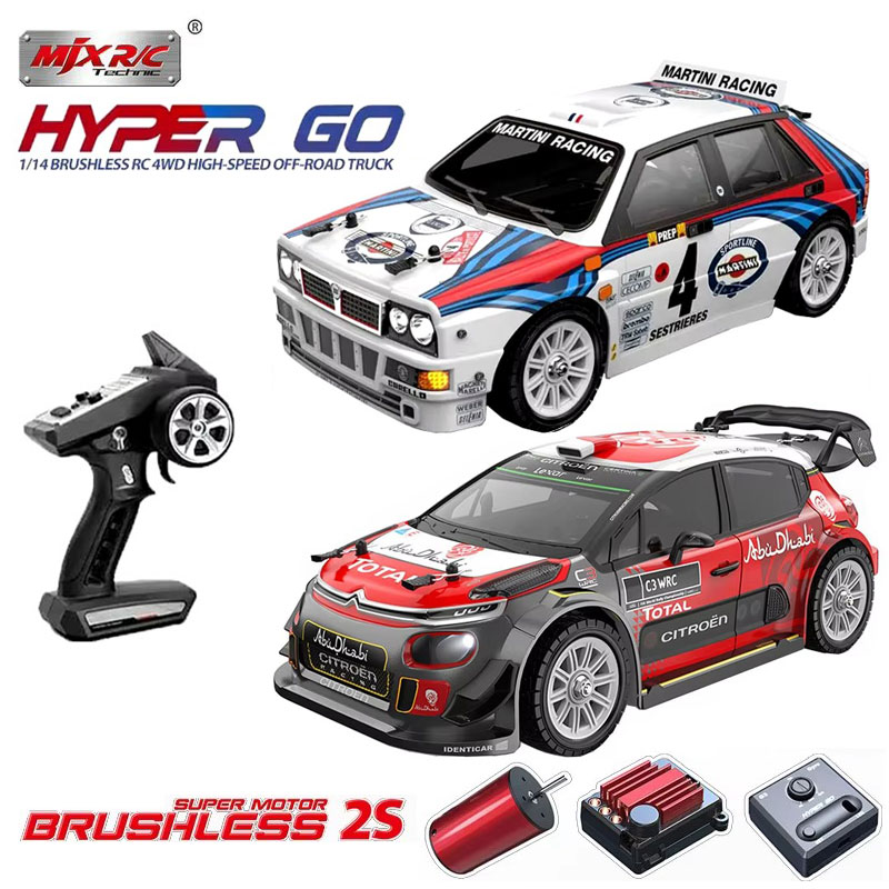 MJX Hyper Go 14304 14302 14303 1/14 4WD RC Car 65km/h Brushless 2.4G Remote Control Car Off-road High Speed RC Cars Truck Toy