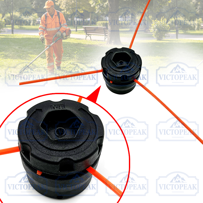 Instalación rápida de cabezal de corte de hilo portátil M10 * 1,25 mm para desbrozadora