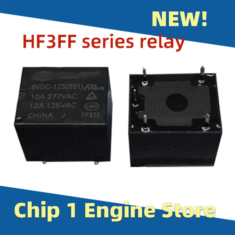 5pcs HF3FF-12V-1ZS JQC-3FF-24-1ZS 3v/5v/6v/9v/12v/24v 5pin 5v t73 Miniatur relais