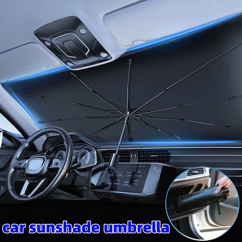 Guarda-sol específico para carro, artefato de guarda-sol, guarda-chuva de proteção, pára-brisa interio, acessórios externos