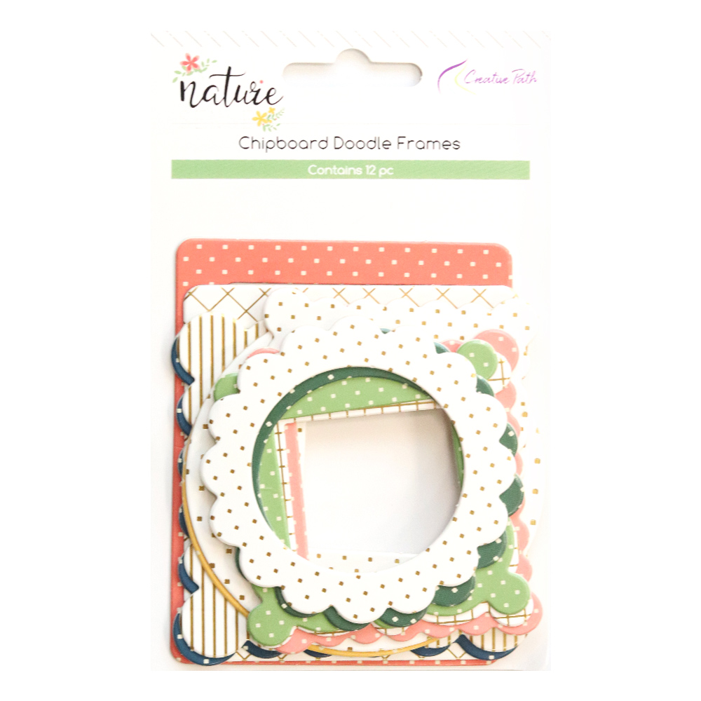 Creative Path 12 Pezzi Adesivi Decorativi per Cornici, Sticker in Cartoncino a Pois per Scrapbooking e Fai da Te