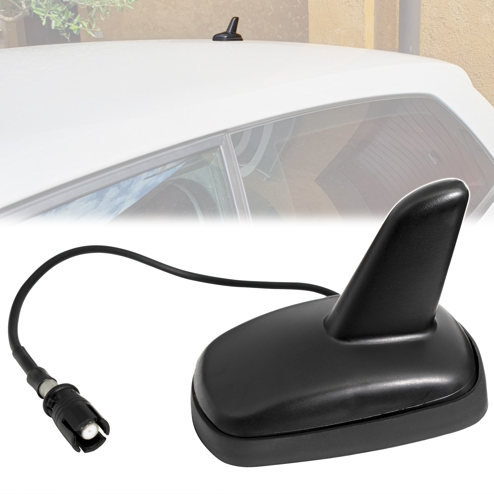 Base aerea per antenna per montaggio sul tetto dell'auto con pinna di squalo nero Must AM FM con spina per VW Golf Mk4 Mk5 Polo Jetta Passat B5 3b T4 Sharan