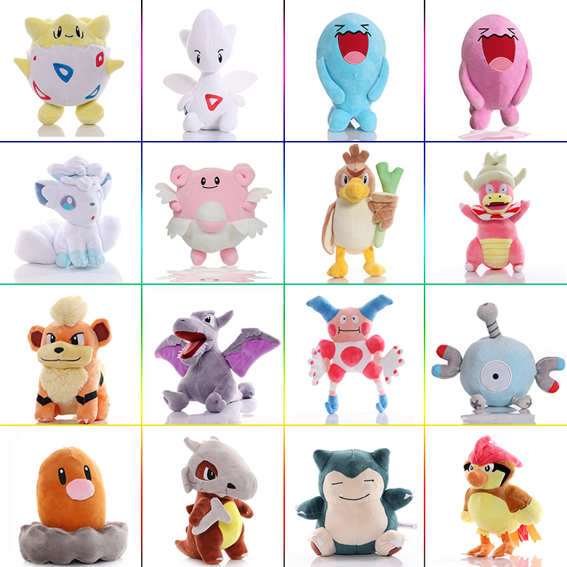 Прекрасная плюшевая кукла Pokemon Diglett Growlithe, 20 см, мультфильм Mr. Mime Magnemite плюшевая игрушка Farfetch'd аэроктильная плюшевая игрушка детские подарки