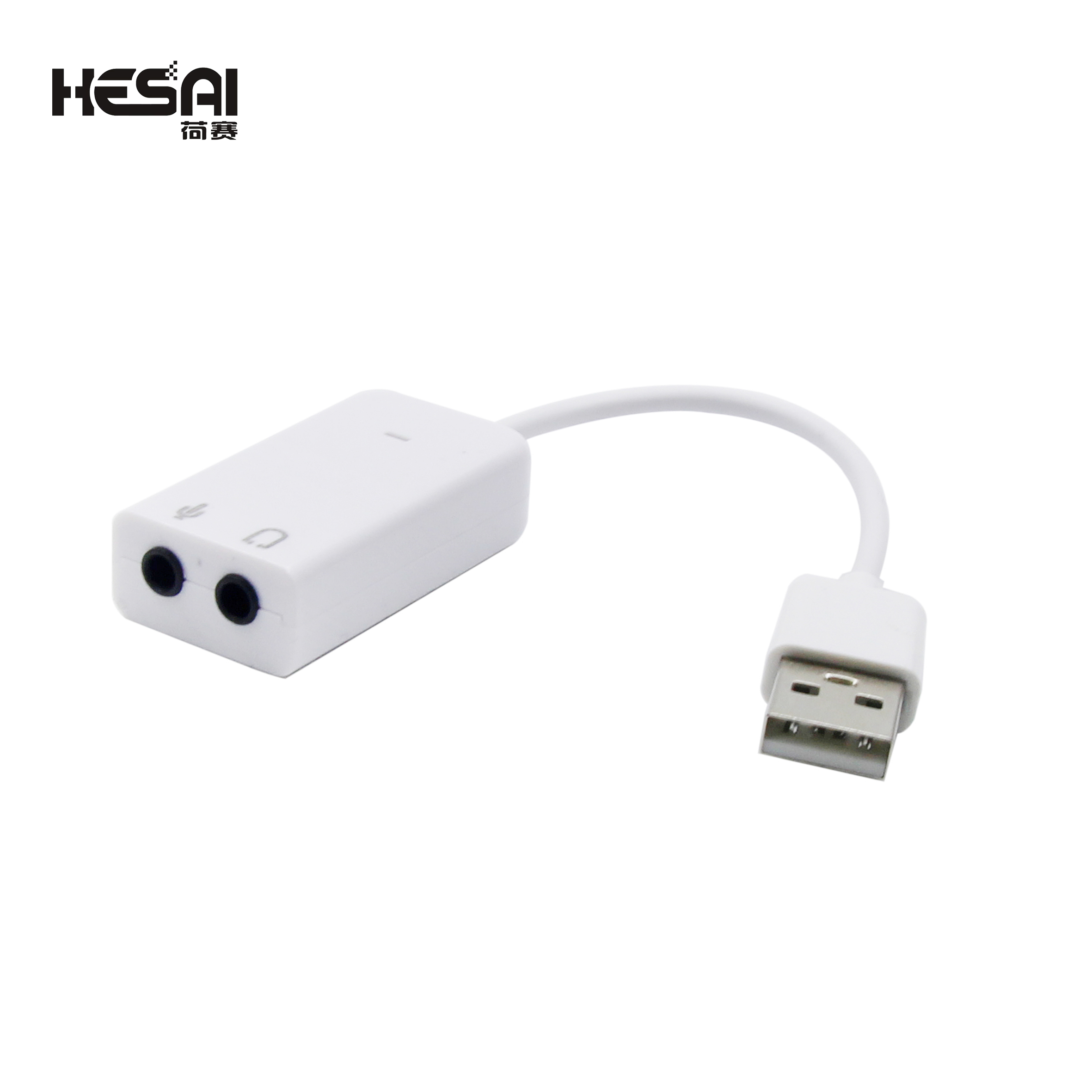 7.1 Channel External USB Sound Card 3.5mm Jack USB Adapter Headphone & Microphone Compatible with MacBook