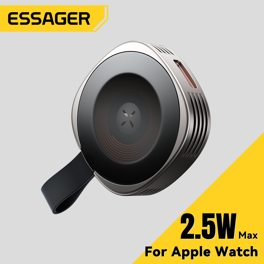 Magnetyczna ładowarka bezprzewodowa Essager do iWatch 8 7 6 5 4 3 2 SE, przenośna ładowarka USB Type C z szybkim ładowaniem magnetycznym do iWatch Ultra