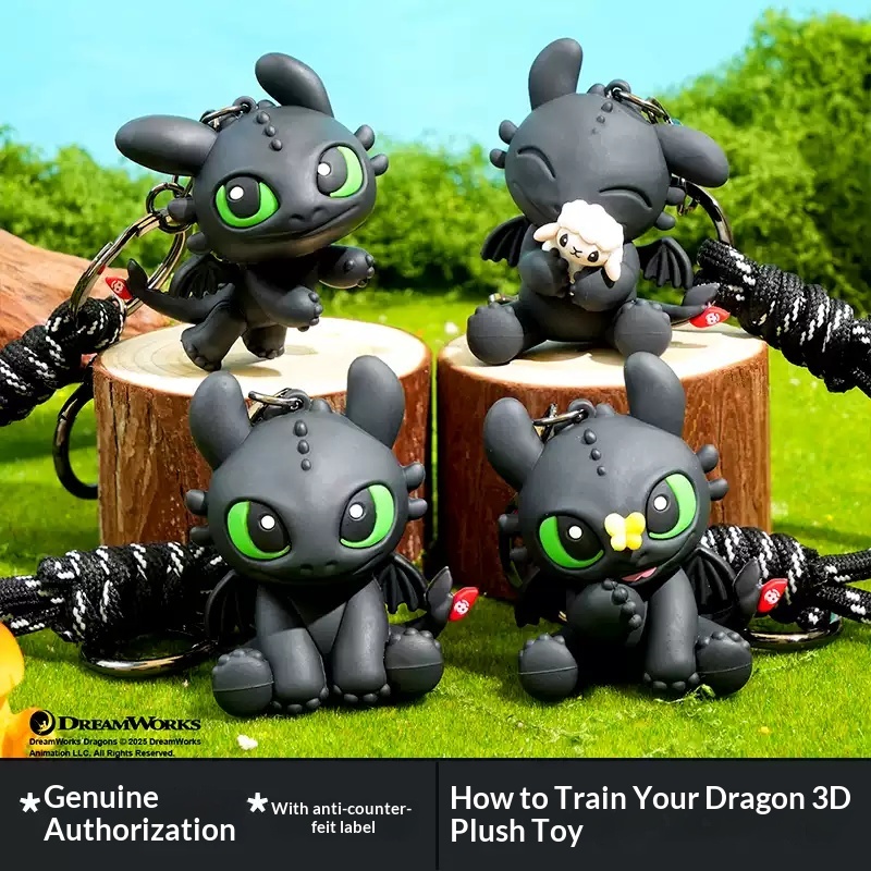 Authentieke Dragon Taming Master Flying Toothless Boy sleutelhanger nieuwe tas hanger kleine accessoires auto sleutelhanger