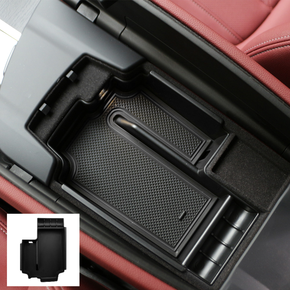 ที่เท้าแขนตรงกลางของรถ G31 G30 BMW 5 Series กล่องเก็บของ ABS สำหรับ BMW 5 Series อุปกรณ์เสริม