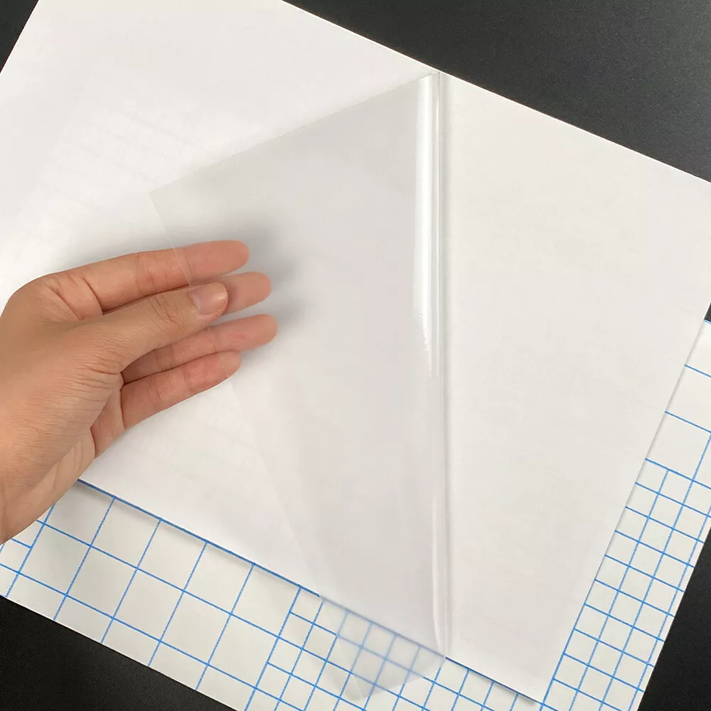 20/50 Hojas de Película de Laminación en Frío Transparente Mate A4, Autoadhesiva, Impermeable, de Vinilo