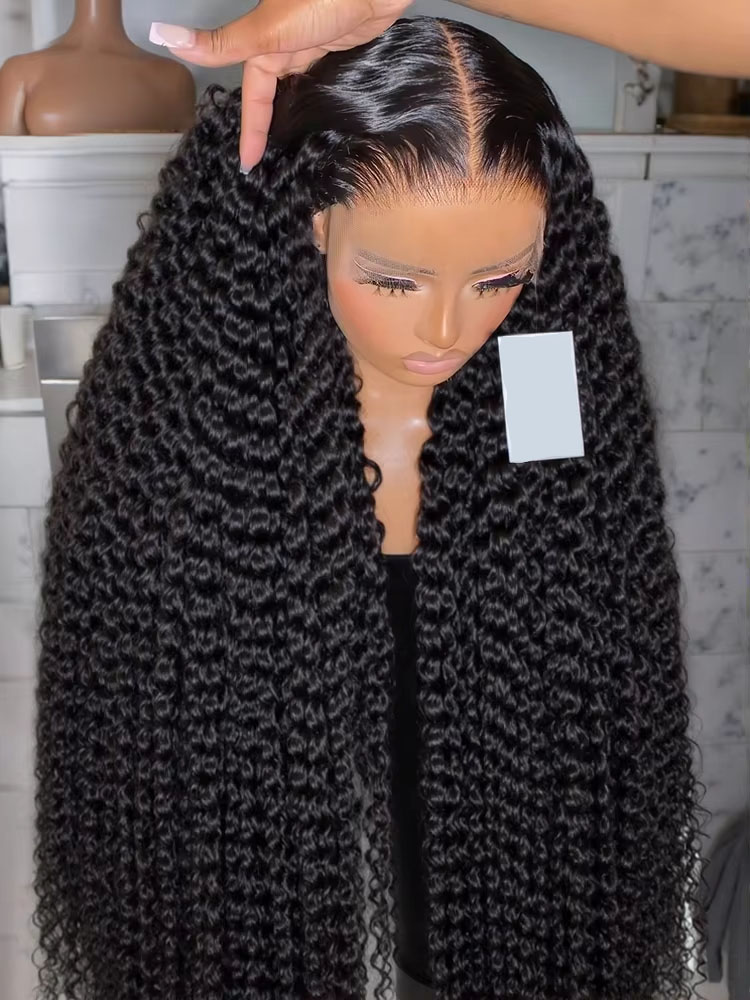 Peluca frontal de encaje HD con ondas sueltas profundas, densidad 250%, 13x6, 30-36 pulgadas, sin pegamento, cabello humano rizado, para mujer, cabello peruano, pre-arrancada, línea de cabello natural, Remy
