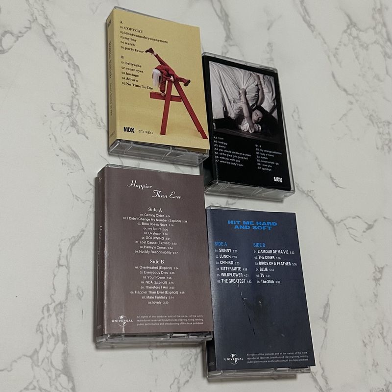 Billie Eilish English Songs Music Cassette Brand New Unopened Vintage Collectors Edition Cassette Tape