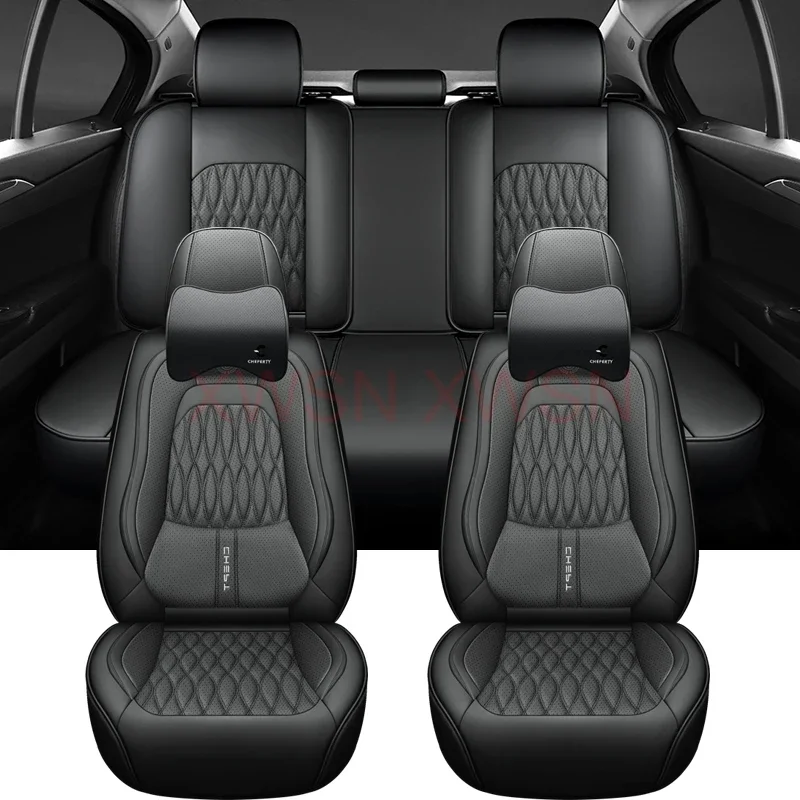 Universal Car Seat Cover for SUBARU Forester Outback XV Impreza Levorg Legacy WRX Liberty Tribeca Car Accessories Nappa Leather