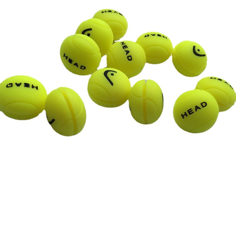 Amortiguador de raqueta de tenis con cabeza, 2 uds., nuevo amortiguador de vibración, accesorios deportivos de silicona antivibración para reducir las vibraciones, 2024