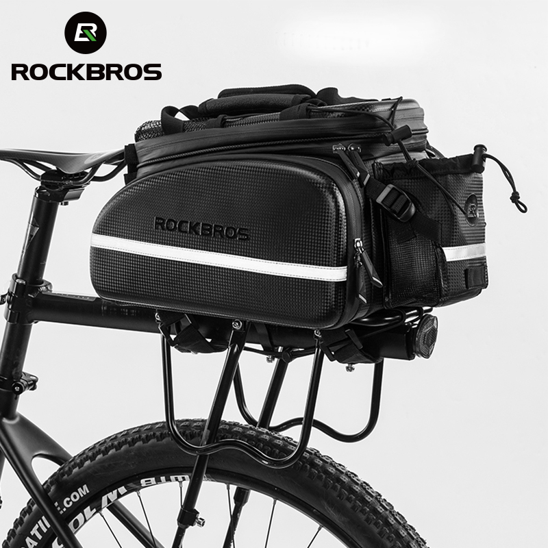 Bolsas de asiento de bicicleta ROCKBROS, mochila trasera para ciclismo, bolsa de viaje para bicicleta de montaña, gran capacidad, paquete de alforjas para bicicleta deportiva al aire libre