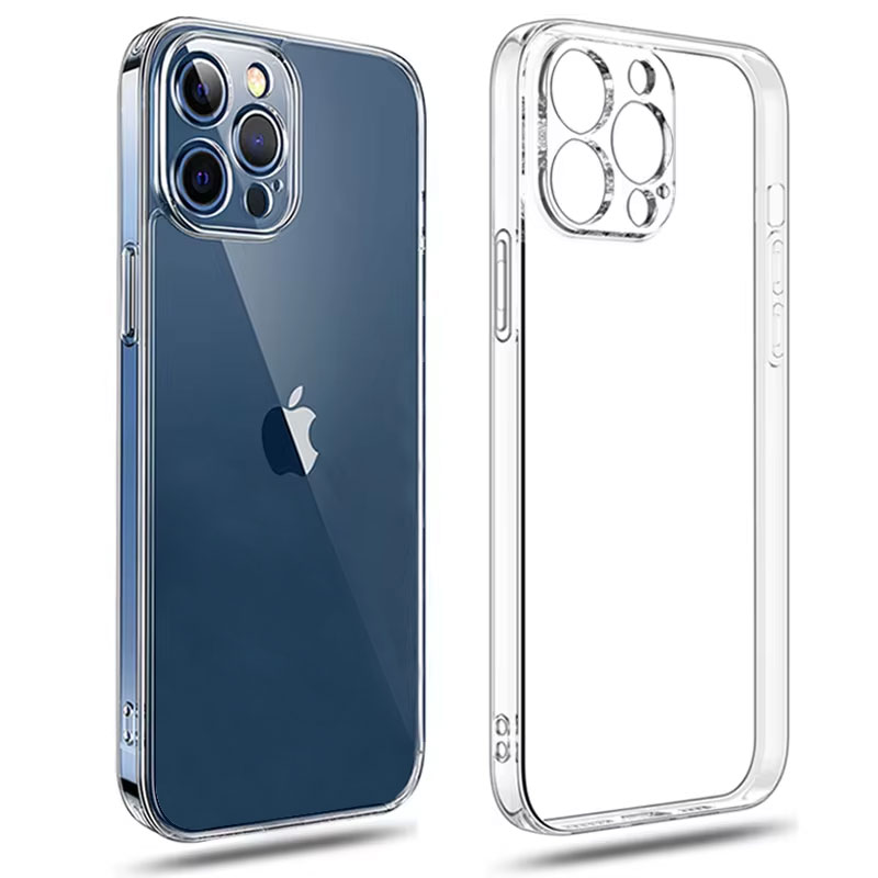Funda de teléfono transparente ultrafina para iPhone 11 12 13 14 15 16 Pro X XR XS Max Mini 7 8 Plus SE funda trasera transparente suave de silicona
