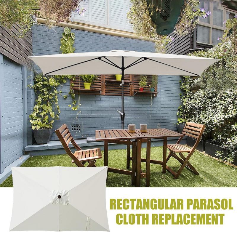 2x3 m Rechthoekige Patio Paraplu Doek Vervanging Luifel Zware Cantilever Parasol Top Voor Outdoor Dek Achtertuin