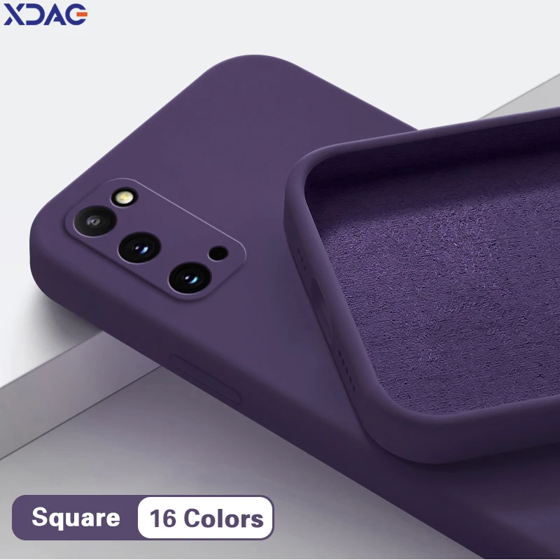 Funda de teléfono Original para Samsung Galaxy S20 Plus Ultra FE S20 + S20Plus S20Ultra S20FE 5G, carcasa trasera de silicona líquida suave