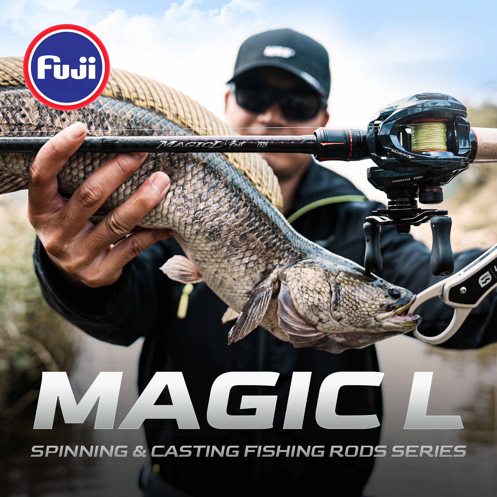 HANDING Magic L Vara de pesca multifuncional 1.98-2.44m ul/l/ml/mh/m vara de pesca de potência mf/f ação isca peso 1.5-40g para toda a estrada