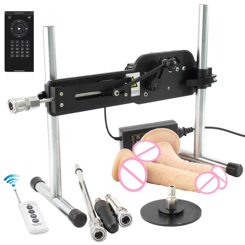 FREDORCH Sex Machine Silenziosa con Dildo, Giocattolo Sessuale per Adulti, Massaggio Vaginale e Anale, Pistola a Pompa per Singoli e Coppie, Prodotto Sessuale