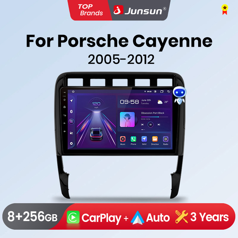 Автомагнитола Junsun для Porsche Cayenne 1 9PA 2002-2010, GPS, мультимедиа, 2 din
