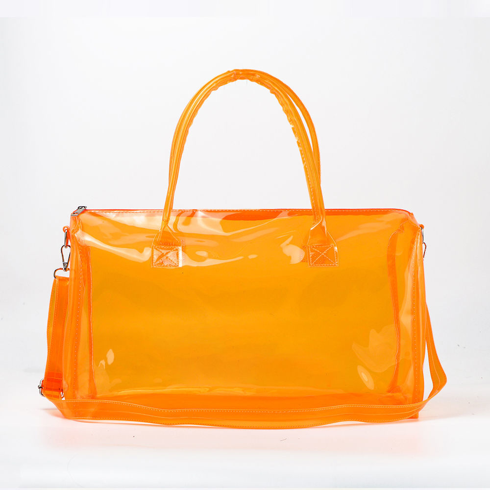 Jelly Bag ว่ายน้ํากีฬากลางแจ้งชายหาดกันน้ํา Casual กระเป๋า Messenger ความจุขนาดใหญ่สําหรับผู้หญิงโลโก้ที่กําหนดเอง