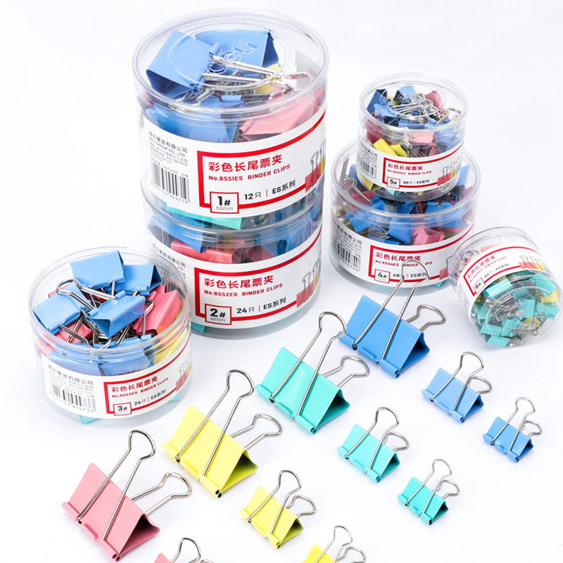 Mini pinces à papier métalliques 15mm, 60 pièces/lot, Clip coloré couleur bonbon pour livre, papeterie fournitures scolaires et de bureau de haute qualité