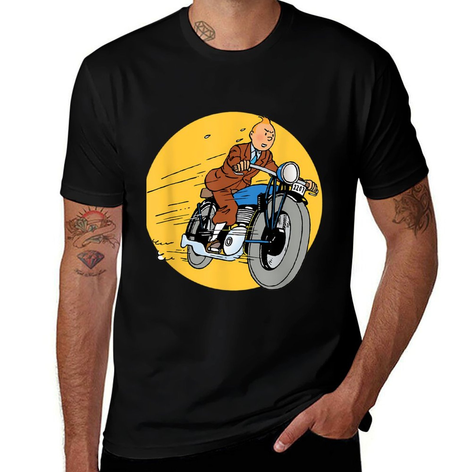 Tin Adventure T-Shirt customs design your own vintage anime shirt t shirts for men pack