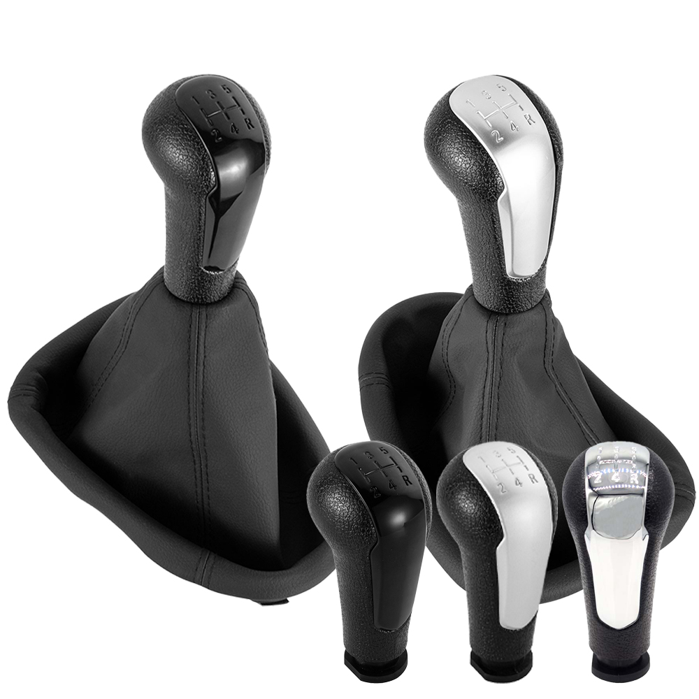 Perilla de palanca de cambios Manual de 5 velocidades para coche, cubierta de bota de cuero para Chevrolet Matiz Spark M300 2011 2012 2013 2014 2015 2016