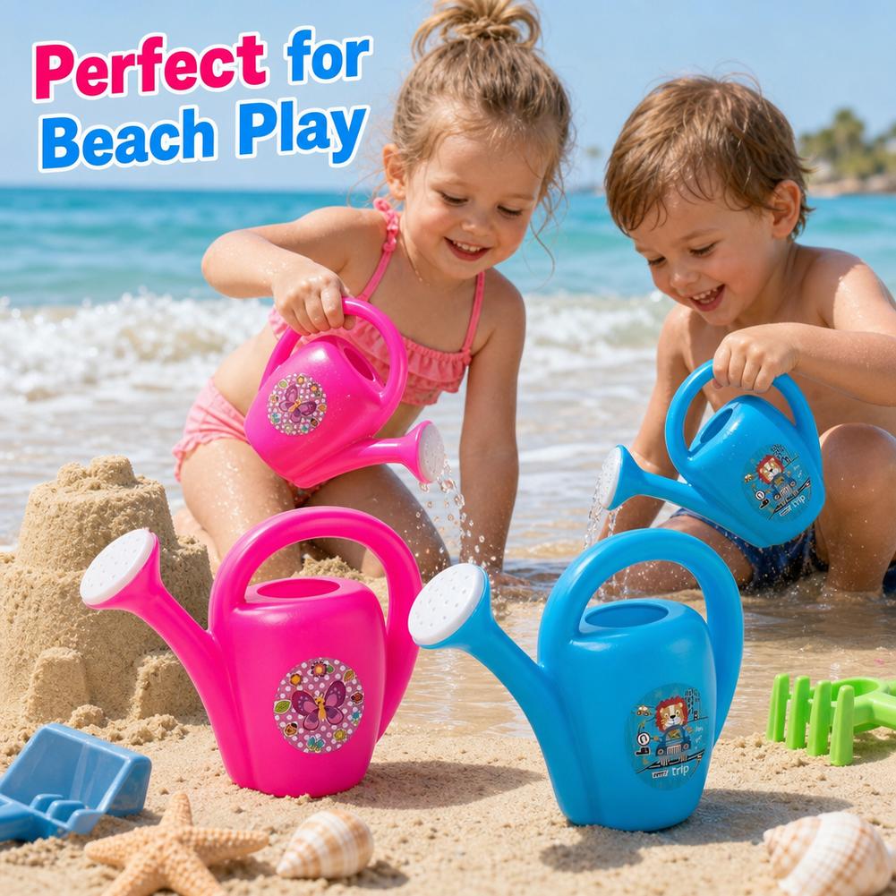 Regador de brinquedo para crianças, regador fofo de desenho animado para crianças pequenas, brincadeira ao ar livre na praia, ferramenta educacional sensorial para aprendizagem pré-escolar