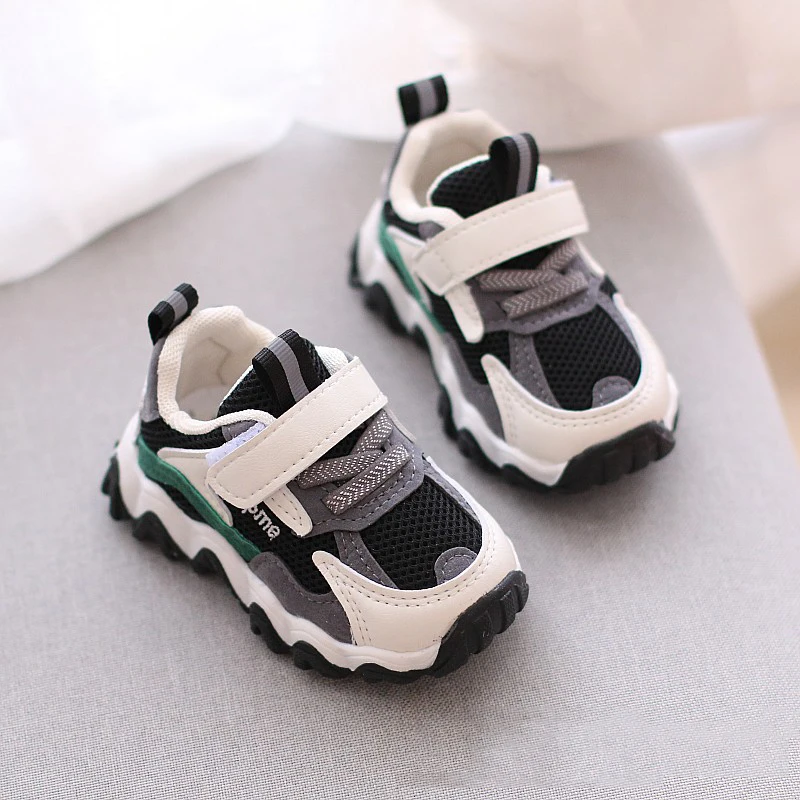 2024 primavera outono novas crianças sapatos esportivos moda cross-amarrado malha respirável meninos tênis crianças meninas ao ar livre tênis de corrida
