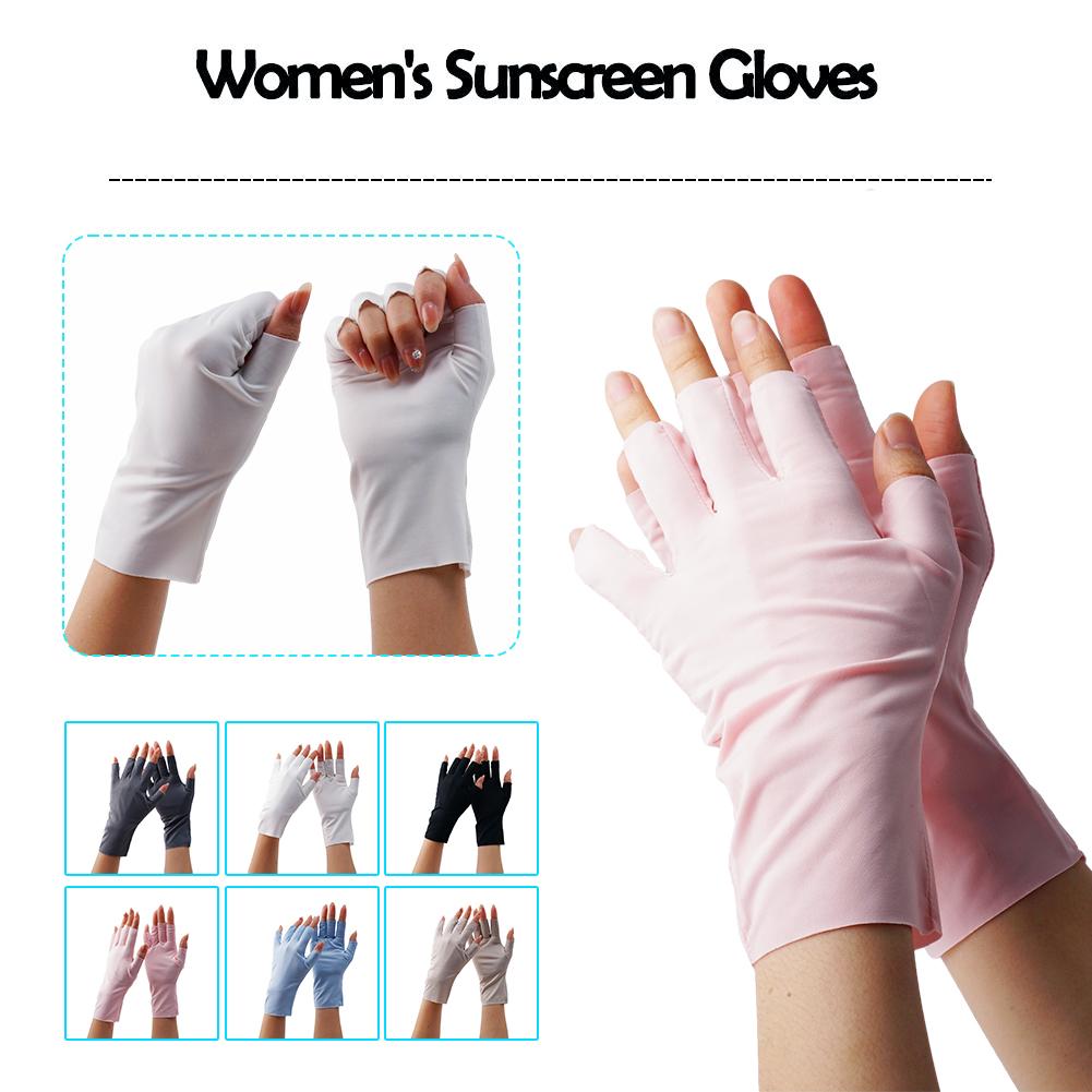 1 Pairs Sunscreen Gloves For Women Nail Art Gel UV LED Lamp Tool Nail Art Glove UV Protection Gloves Protecter Gloves