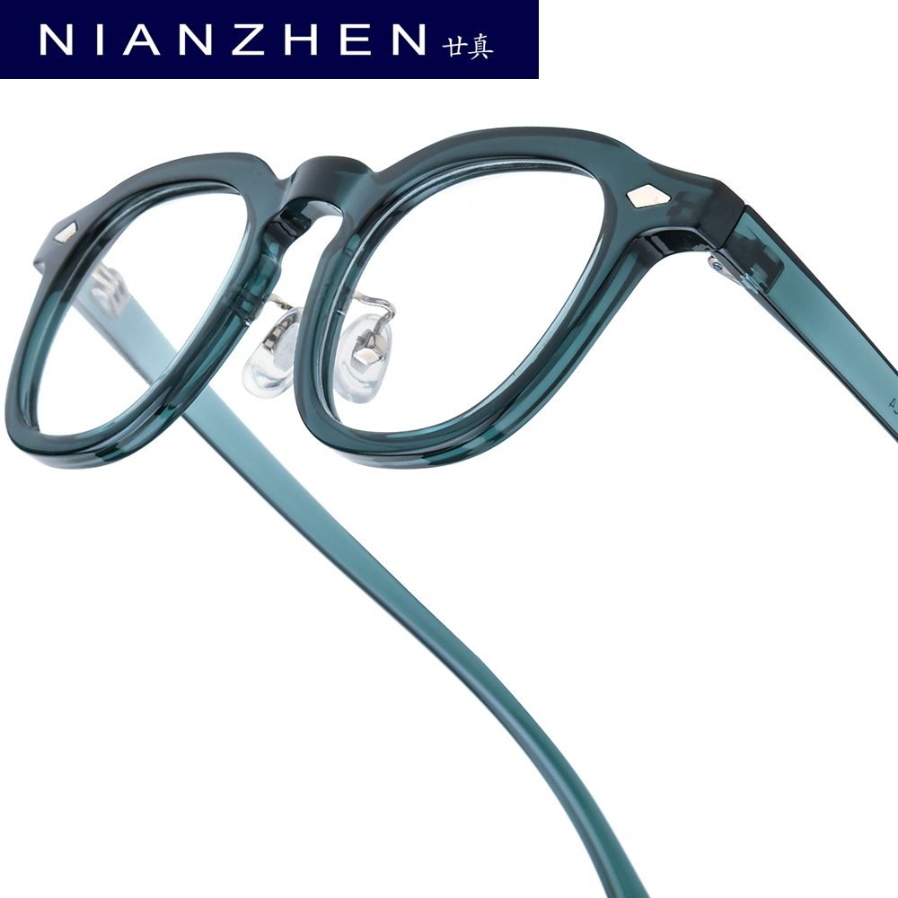 NIANZHEN Acetaat Brillen Frame Mannen Nieuwe Vierkante Brand Design Bril Vrouwen Retro Vintage Brillen Japanse Bril 5507