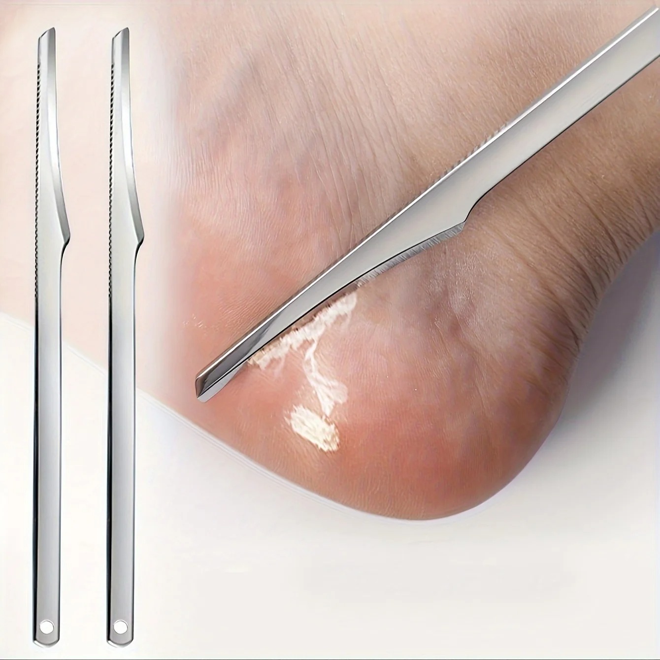 1/2/5pcs ทําเล็บมือเล็บเท้าเครื่องมือเล็บเท้าเครื่องโกนหนวดฟุต Pedicure ชุดมีดเท้าแคลลัส Rasp แฟ้ม Dead Skin Remover Scraper FootCare