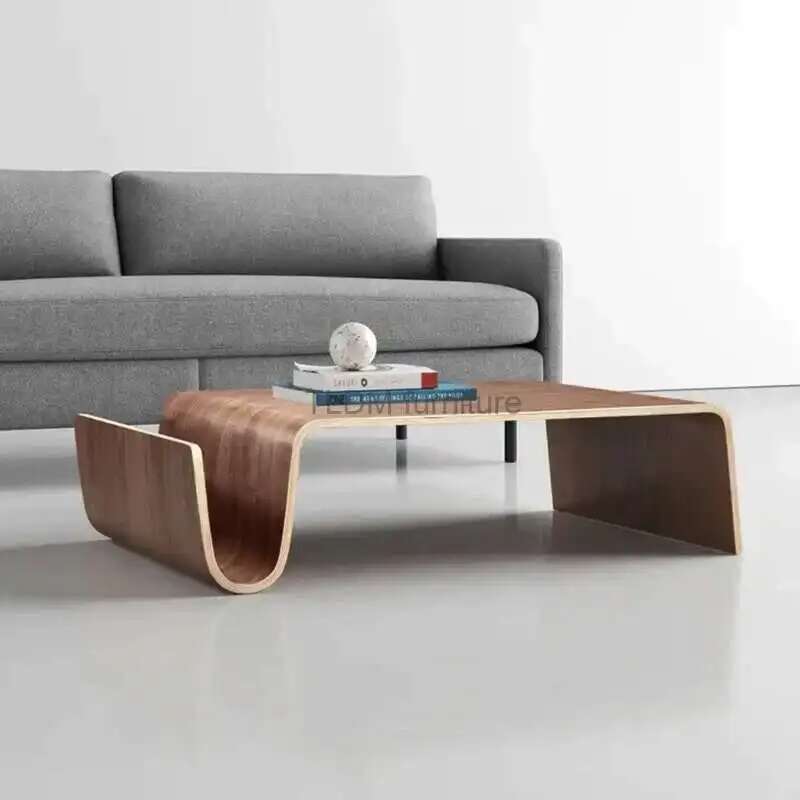 Wooden Dining Small Coffee Table Console Corner Tea Design Side Center Coffee Table Auxiliary Couchtisch Modern Furniture XY50BT
