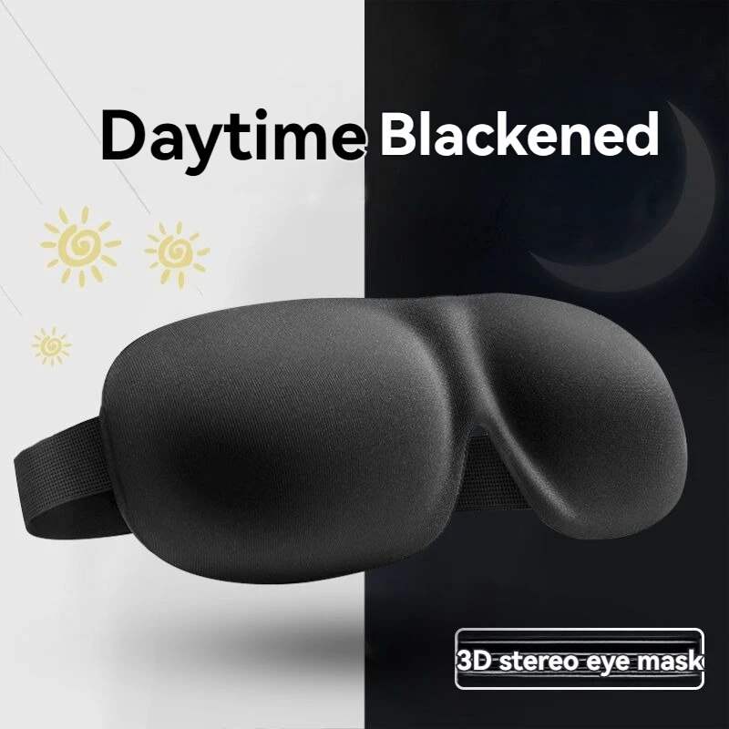 Máscara de olho tridimensional 3D sem marcação sem nariz Simples cor sólida blackout Sono Estudantes Pausa para almoço Máscaras para os olhos